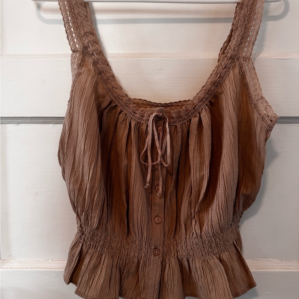 American Eagle Peplum Cami